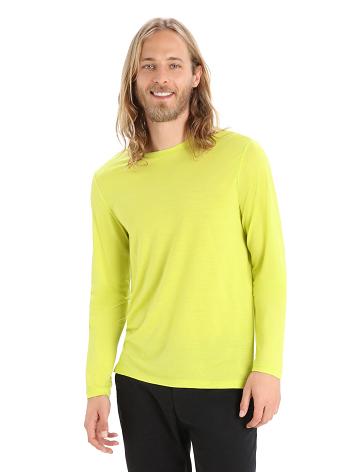 Long Sleeve Icebreaker Merino Sphere II T-Shirt Homme Jaune | FR 1229OKIR